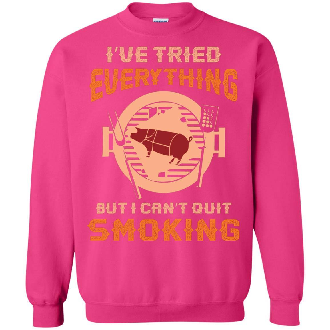 I Can’t Quit Smoking Barbecue Party T-shirt Heliconia