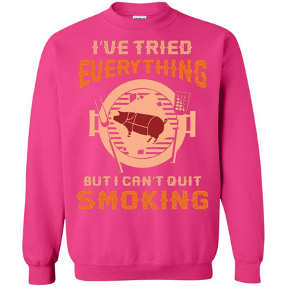 I Can’t Quit Smoking Barbecue Party T-shirt Heliconia