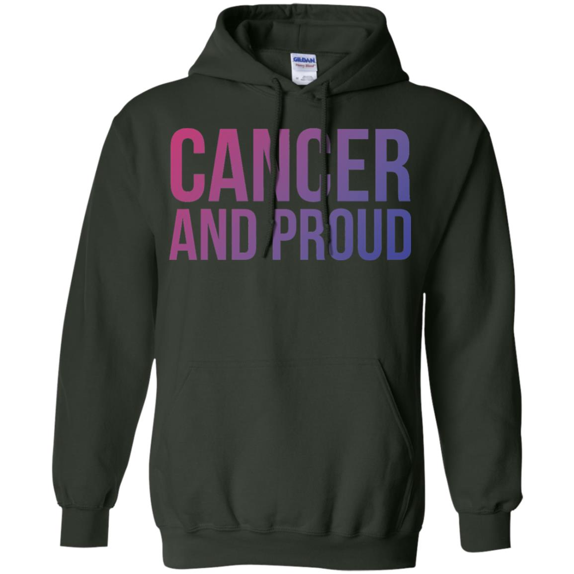 Cancer And Proud Lgbt Gear Bi Flag Gradient Shirt Forest Green