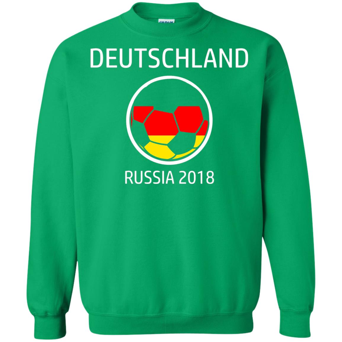 Deutschland Team Russia 2018 Soccer Fan T-shirt Irish Green