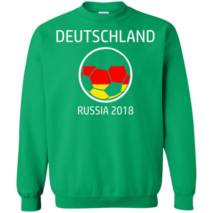Deutschland Team Russia 2018 Soccer Fan T-shirt Irish Green
