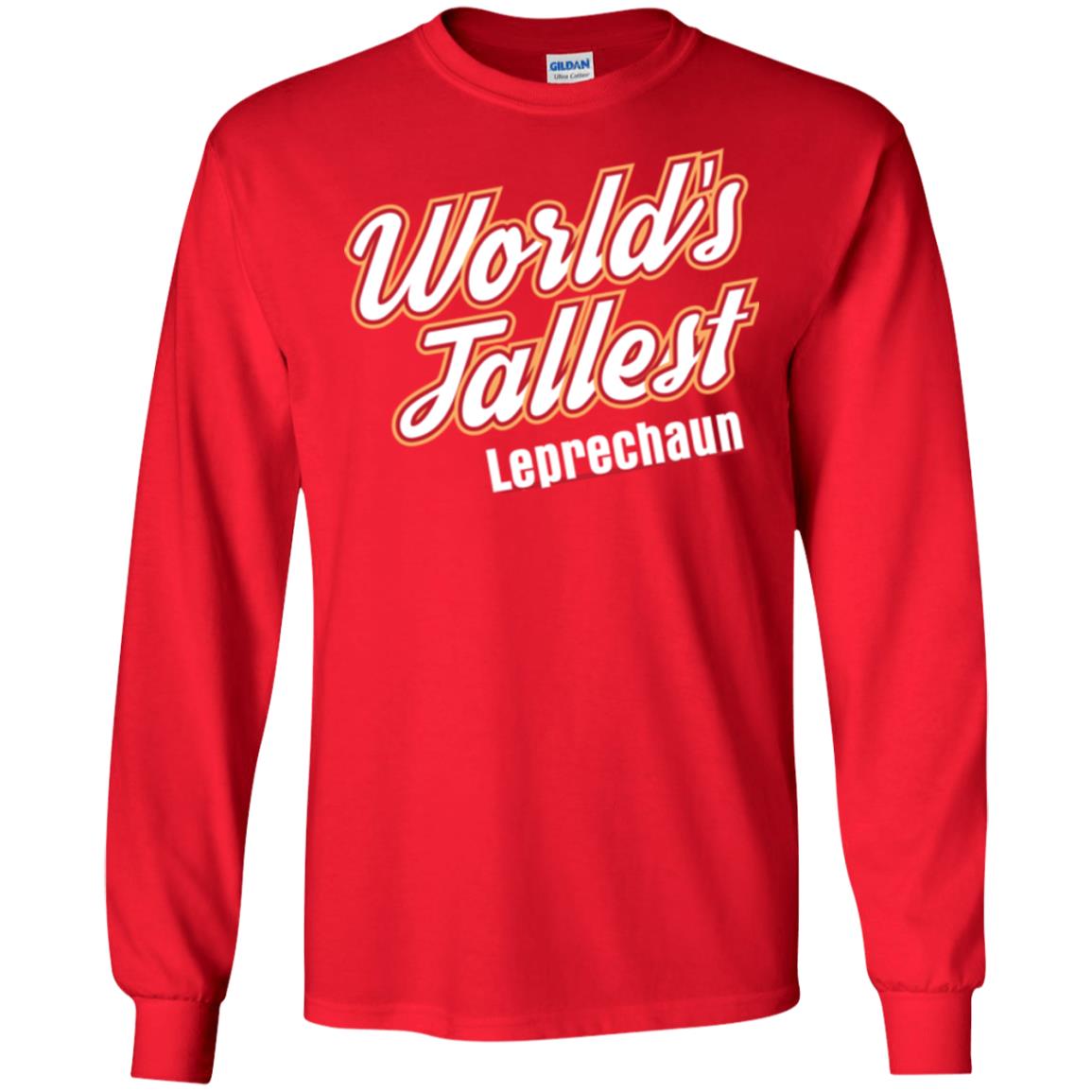 St. Patrick's Day T-shirt World's Tallest Leprechaun Red