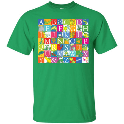 Dr. Seuss A To Z Gift Shirt For Funny Man Irish Green