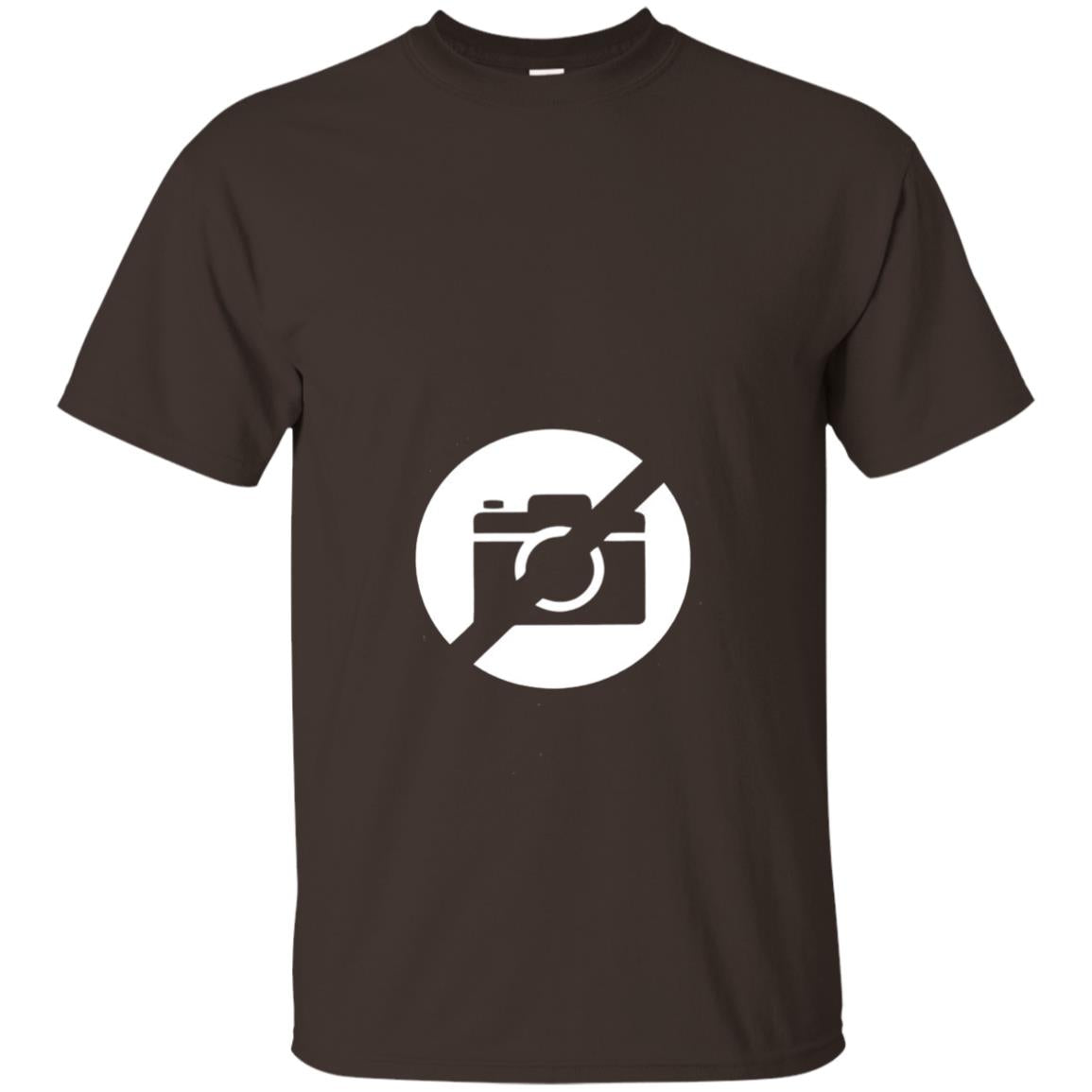 Just No Pictures Image T-shirt Dark Chocolate