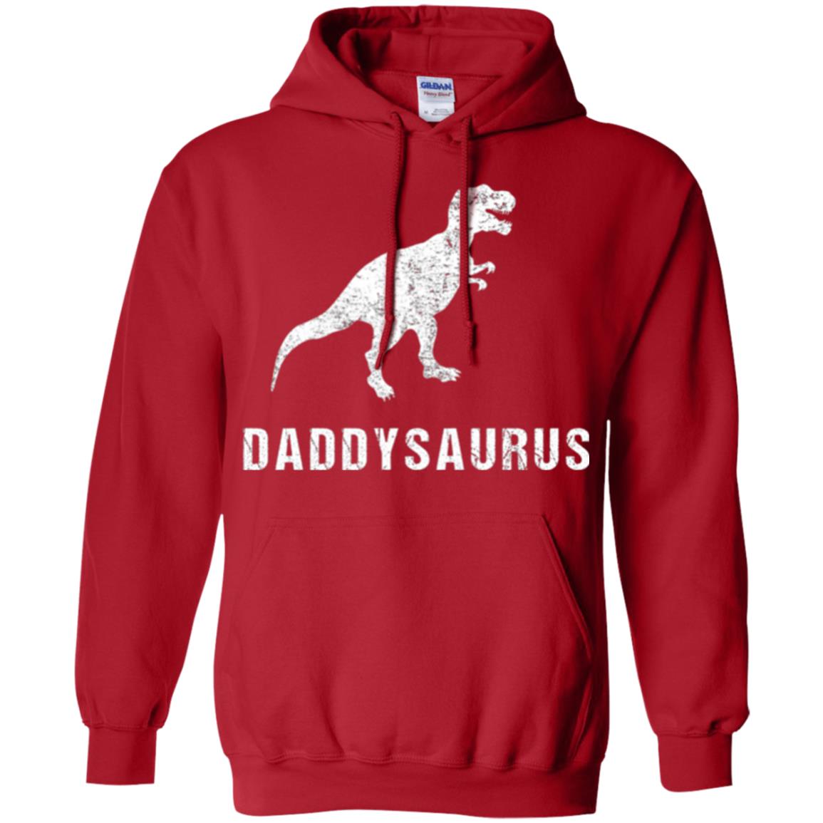 Dad T-shirt Daddysaurus Red