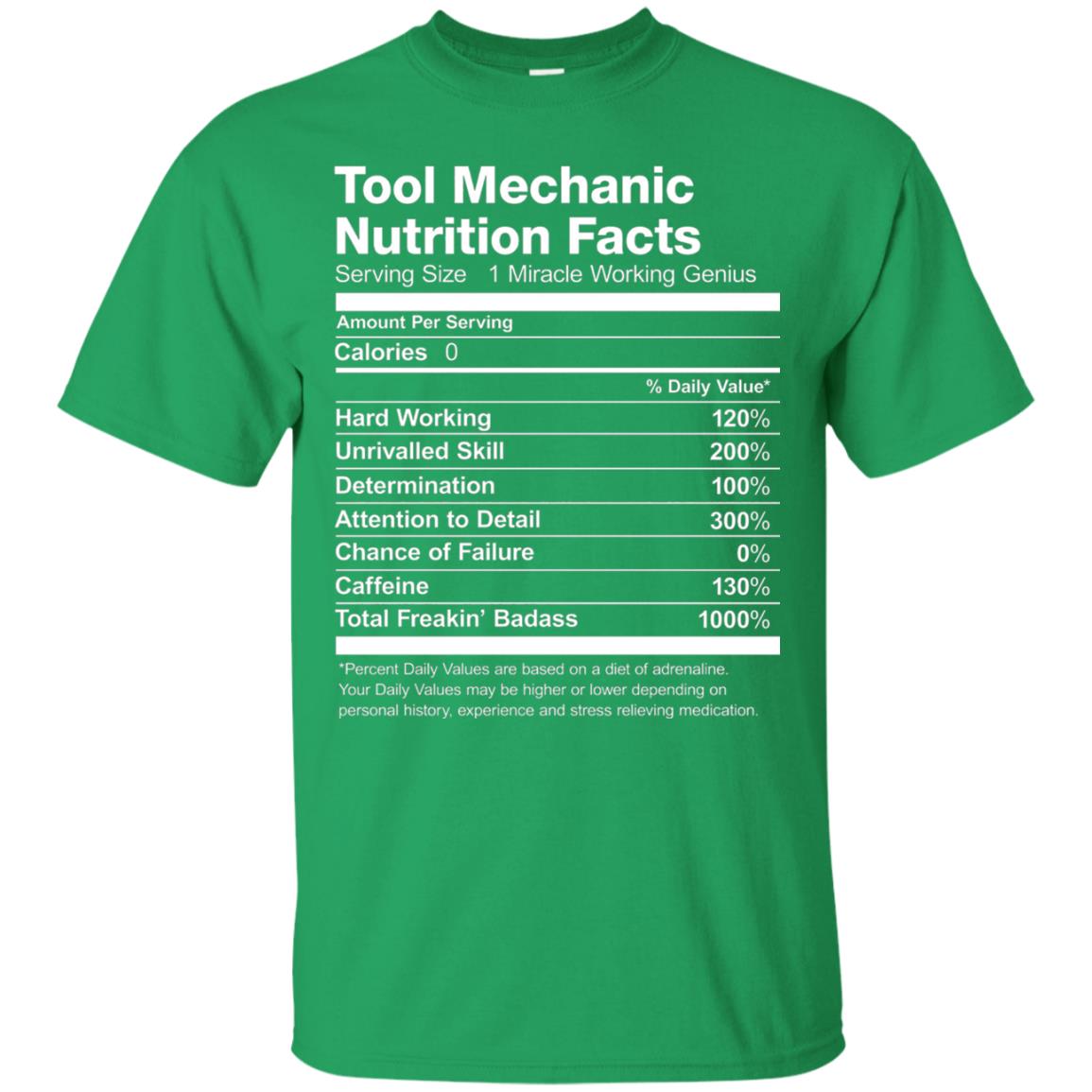 Tool Mechanic Uniform Funny T-shirt Irish Green