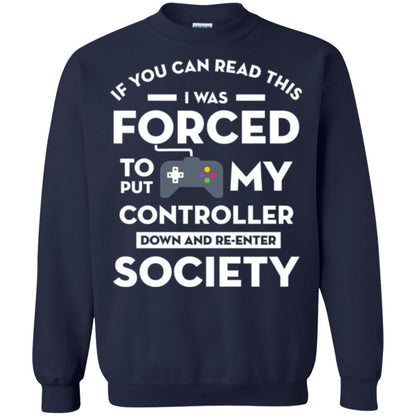 Gamer T-shirt If You Can Read This Navy