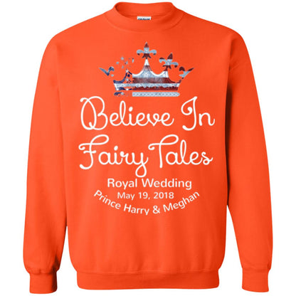 Royal Wedding Viewing Tshirt Believe In Fairy Tales 2018 Orange