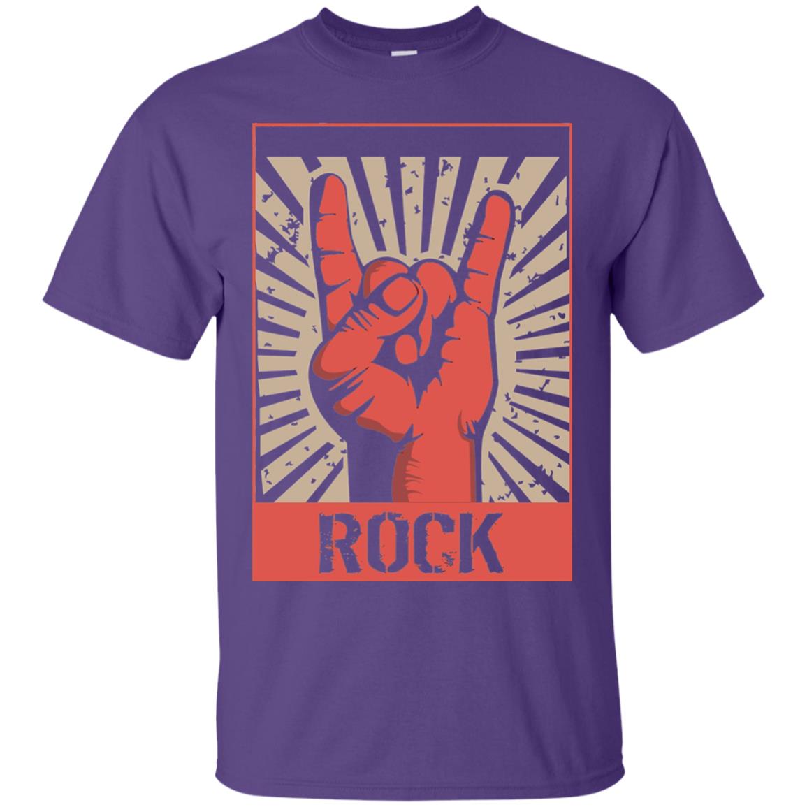 Vintage Rock Concert Band Poster 70s 80s Retro T-shirt Purple