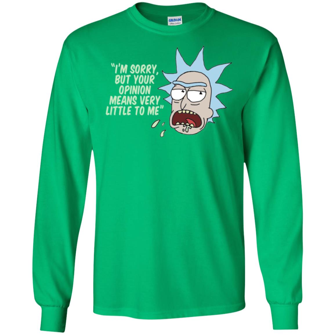 Rick And Morty T-shirt Your Opinion Means Very Little To Me Irish Green