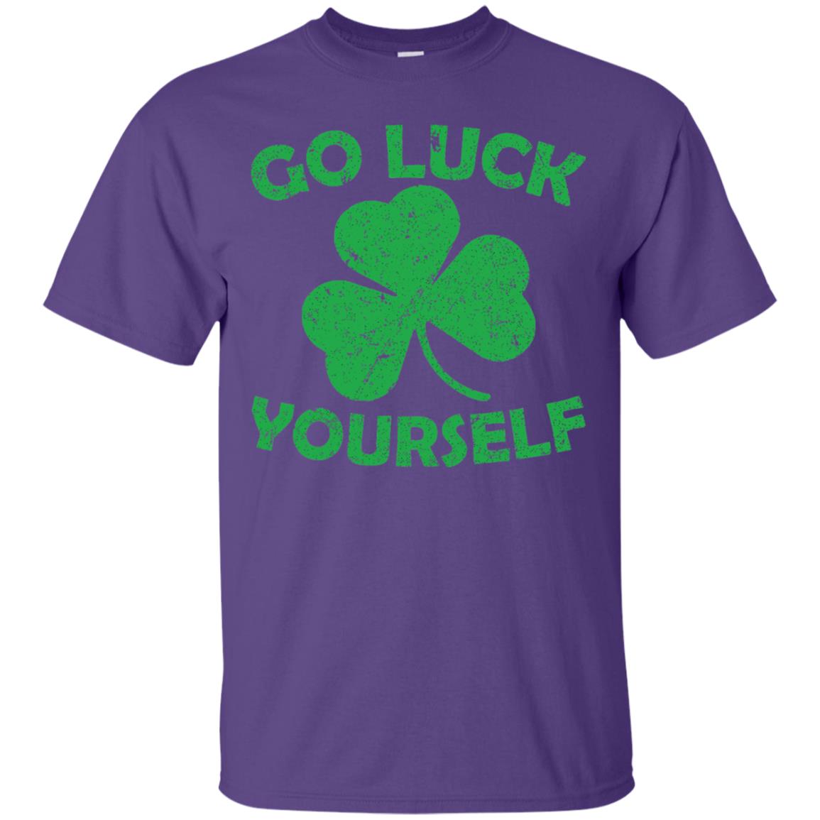 Go Luck Yourself St. Patrick_s Day T-shirt Purple