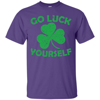 Go Luck Yourself St. Patrick_s Day T-shirt Purple