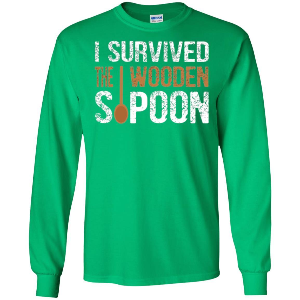 Spoon T-shirt I Survived The Wooden Spoon Irish Green