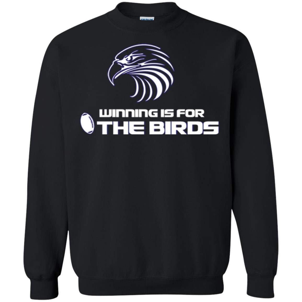 Football T-shirt Winning Is For The Birds Black