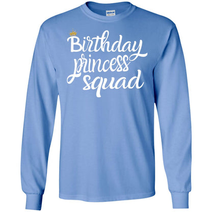 Birthday T-shirt Princess Squad Carolina Blue