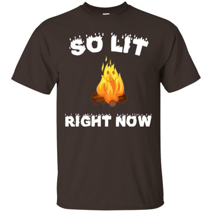 So Lit Right Now Camper T-shirt Dark Chocolate