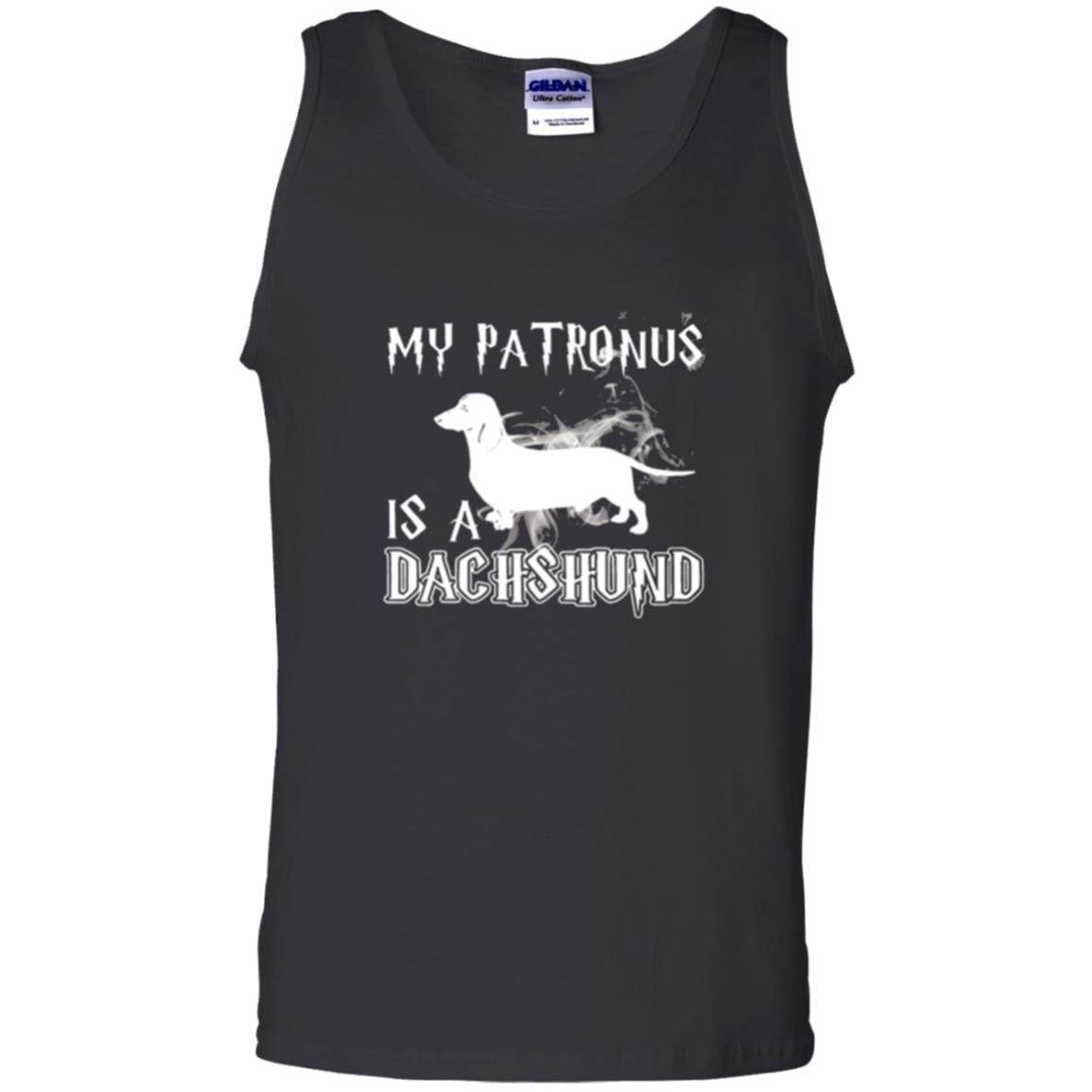 Dachshund Lover T-shirt My Patronus Is A Dachshund Black