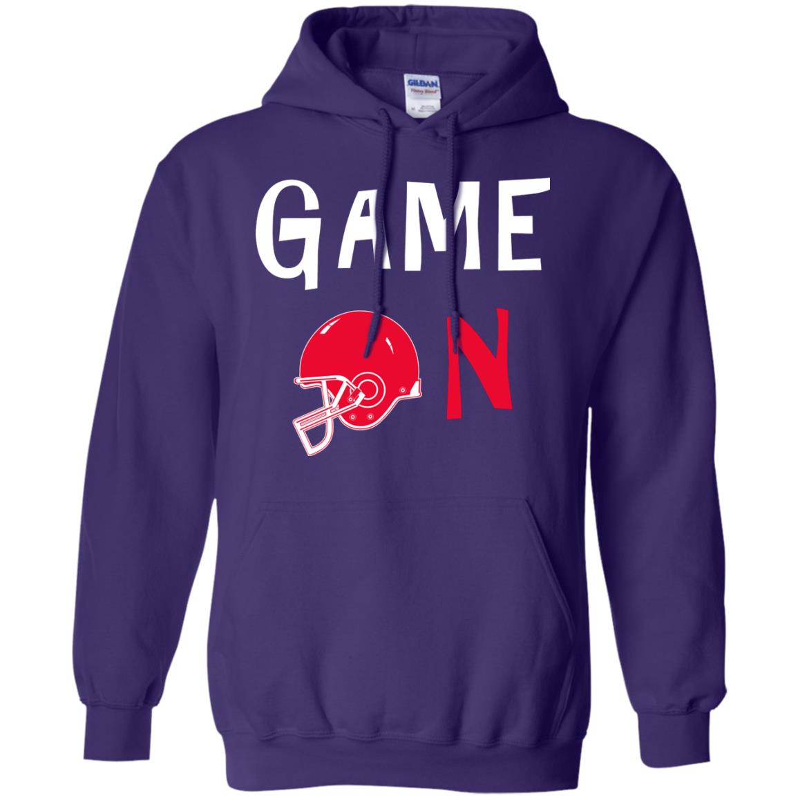 Football Lover T-shirt Game On Purple