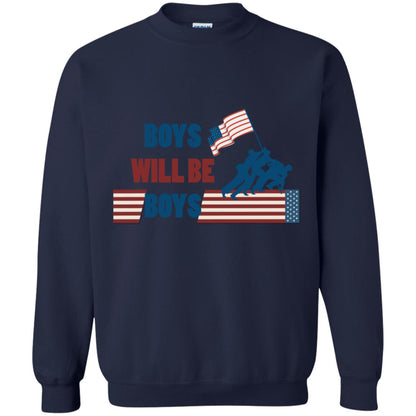 Boys Will Be Boys Military Shirt Navy