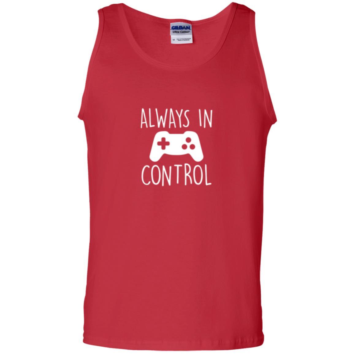Gamer T-shirt Always In Control Video Game Red