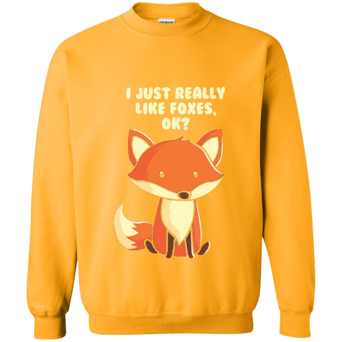 Funny Fox T-shirt I Just Really Like Foxes Ok Gold