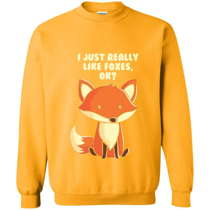 Funny Fox T-shirt I Just Really Like Foxes Ok Gold