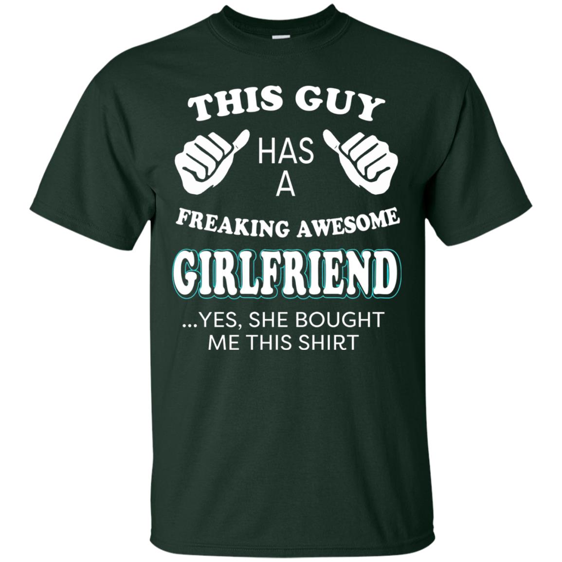 She Bought Me This Shirt Funny Freaking Awesome Girlfriend Forest