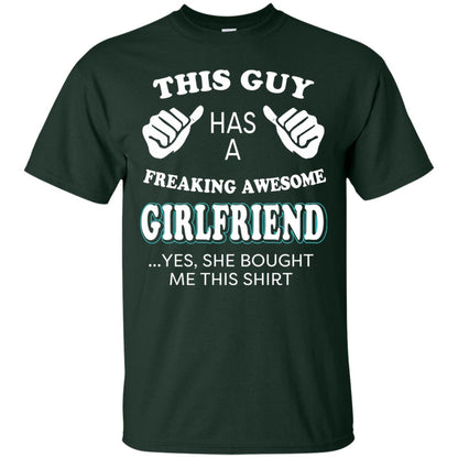 She Bought Me This Shirt Funny Freaking Awesome Girlfriend Forest