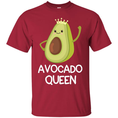 Avocado Queen Vegetarian Shirt For Girls Cardinal