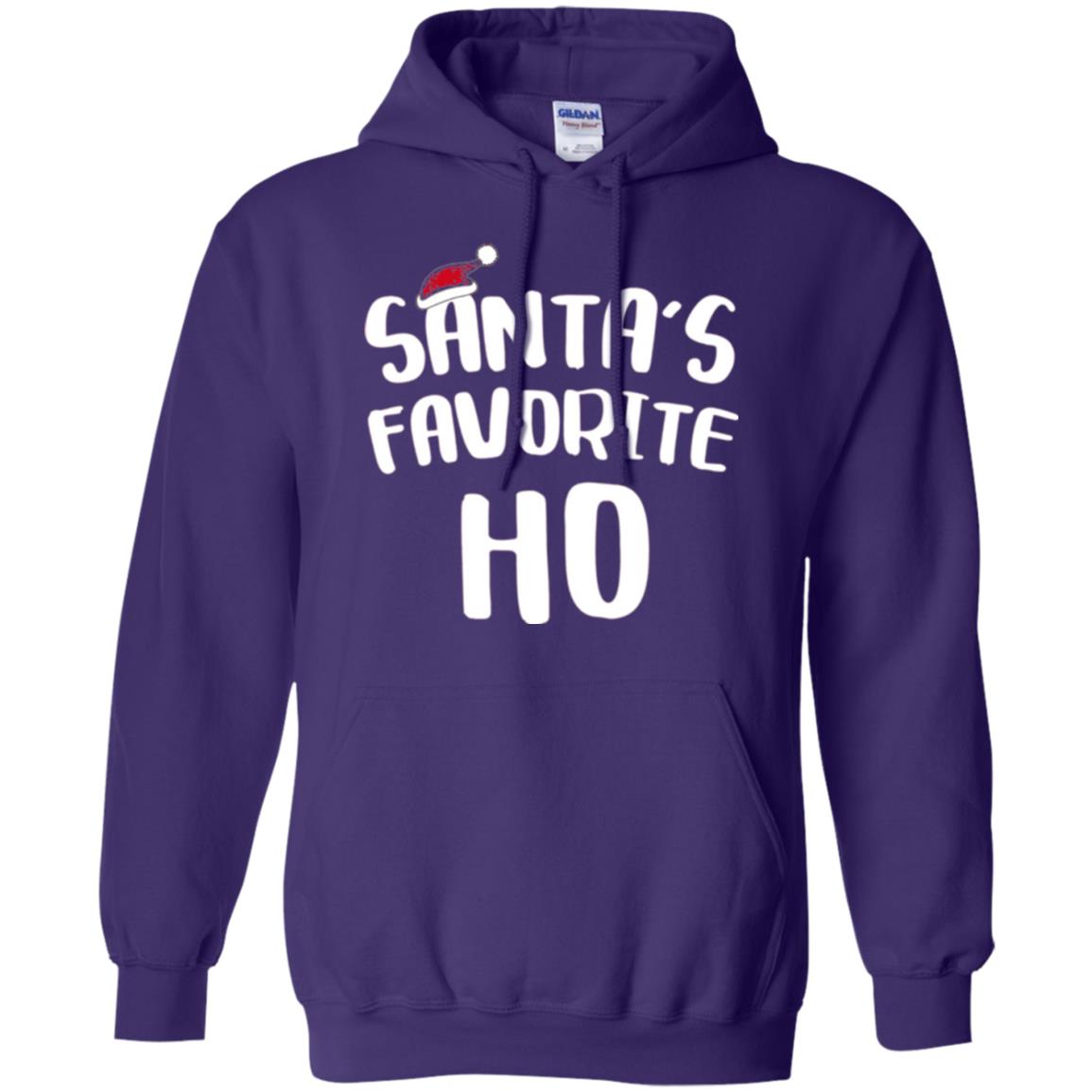 Christmas T-shirt Santa_s Favorite Ho Purple