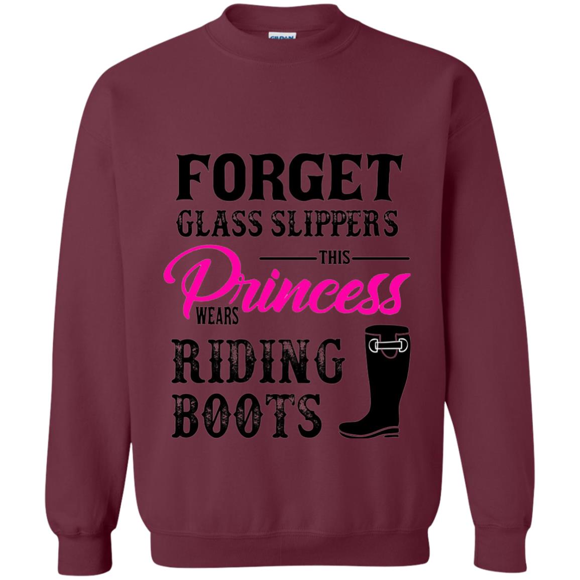 Forget Glass Slippers Princess Wears Riding Boots Maroon