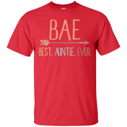 Bae T-shirt Best Auntie Ever Red