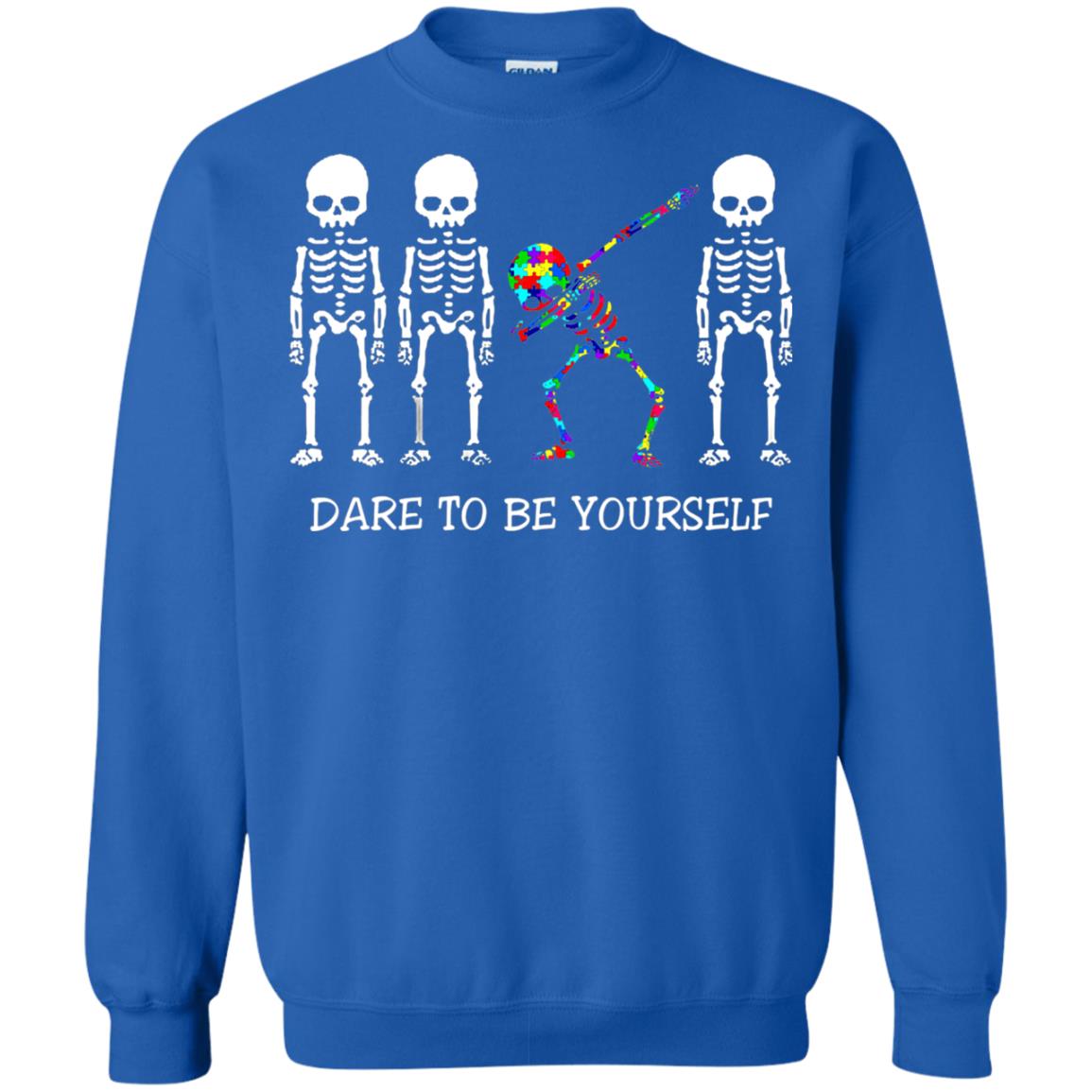 Dare To Be Yourself Autism Awareness T-shirt Royal