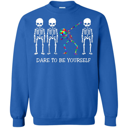 Dare To Be Yourself Autism Awareness T-shirt Royal