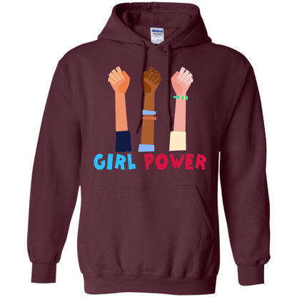Great Feminist T-shirt Girl Power Maroon