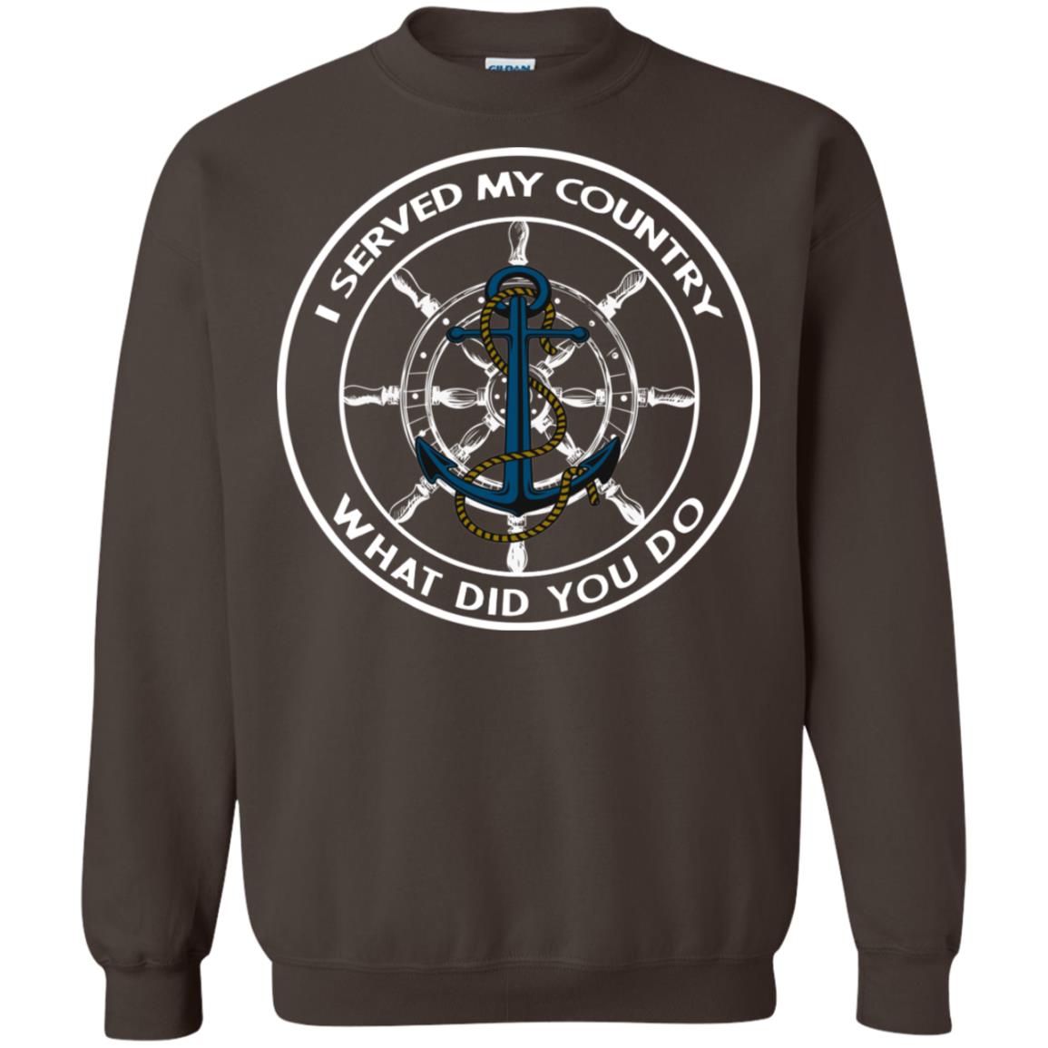 I Served My Country What Did You Do Shirt For Mens Or Womens Dark Chocolate