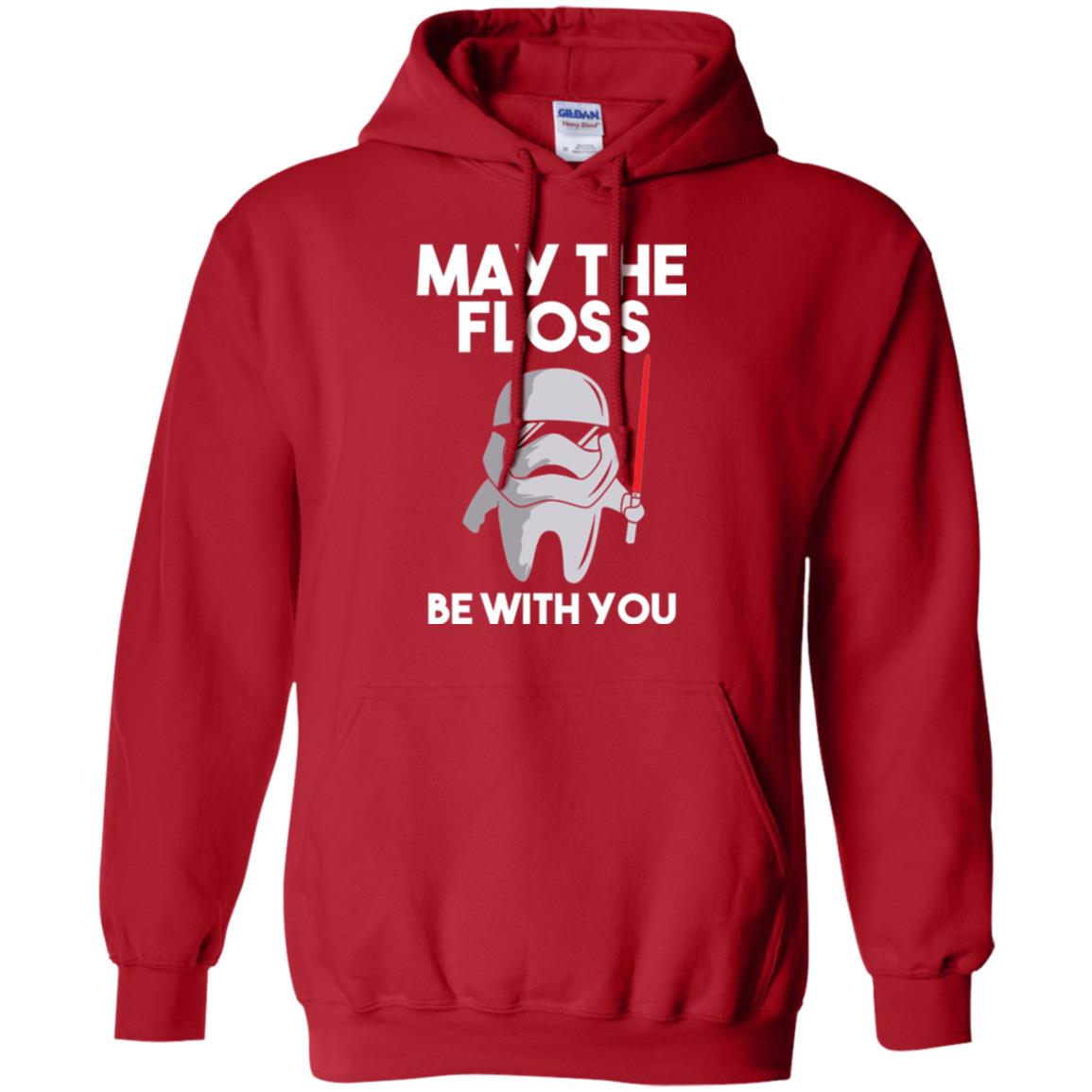 Dentist T-shirt May The Floss Be With You T-shirt Red