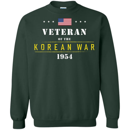 Veteran Of The Korean War 1954 T-shirt Forest Green