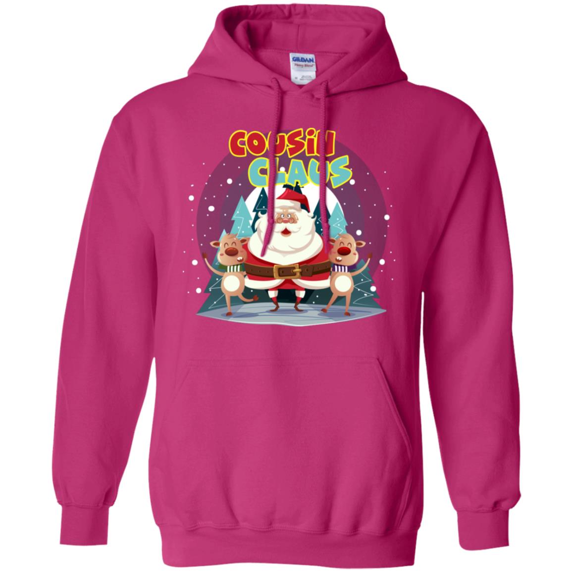 Cousin Claus Matching Family X-mas Gift Shirt Heliconia