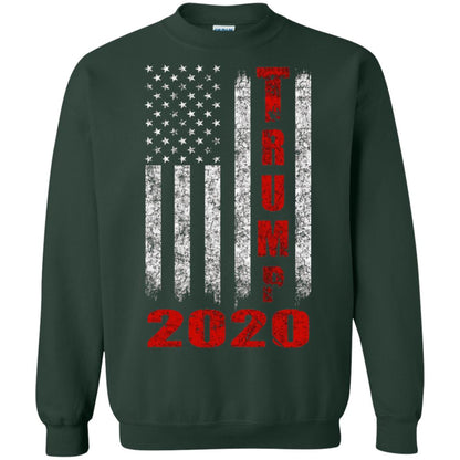 American Flag Vintage Design Trump 2020 T-shirt Forest Green