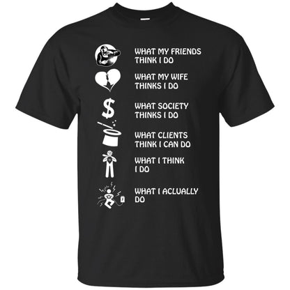 What My Friends Thinks I Do What My Wife Thinks I Do What Society Thinks I Do What Clients Thinks I Can Do What I Think I Do What I Actually Do Black