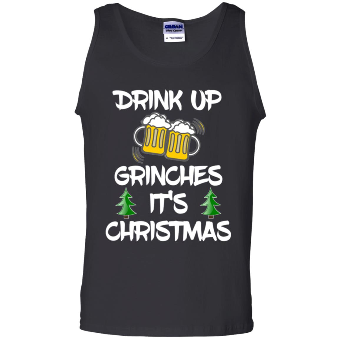 Beer Lovers T-shirt Drink Up Grinches It_s Christmas Black
