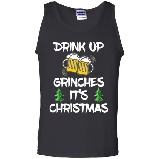 Beer Lovers T-shirt Drink Up Grinches It_s Christmas Black