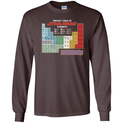 Film T-shirt Star Wars Periodic Table Of Elements Graphic Dark Chocolate