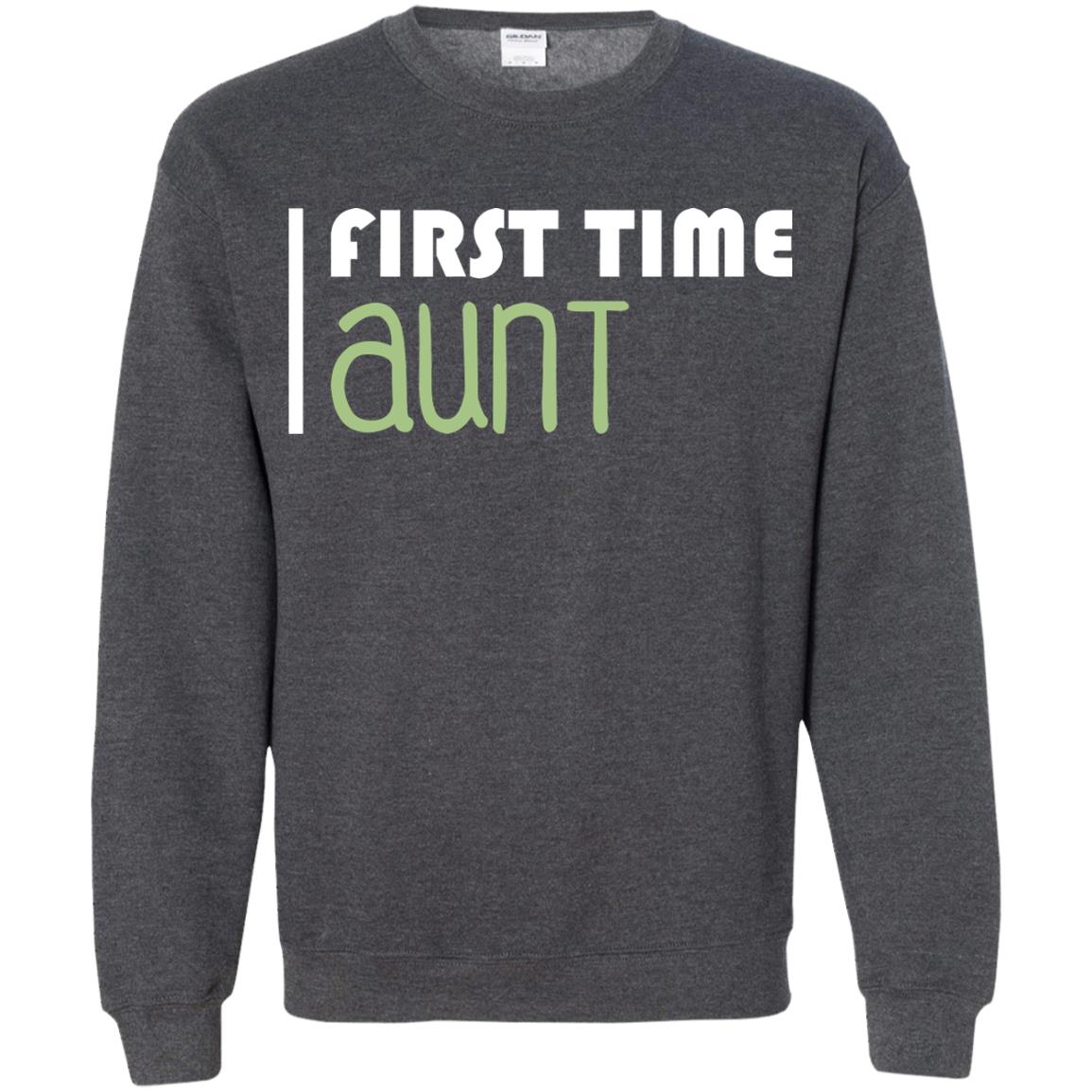 First Time Aunt New Auntie Shirt Dark Heather