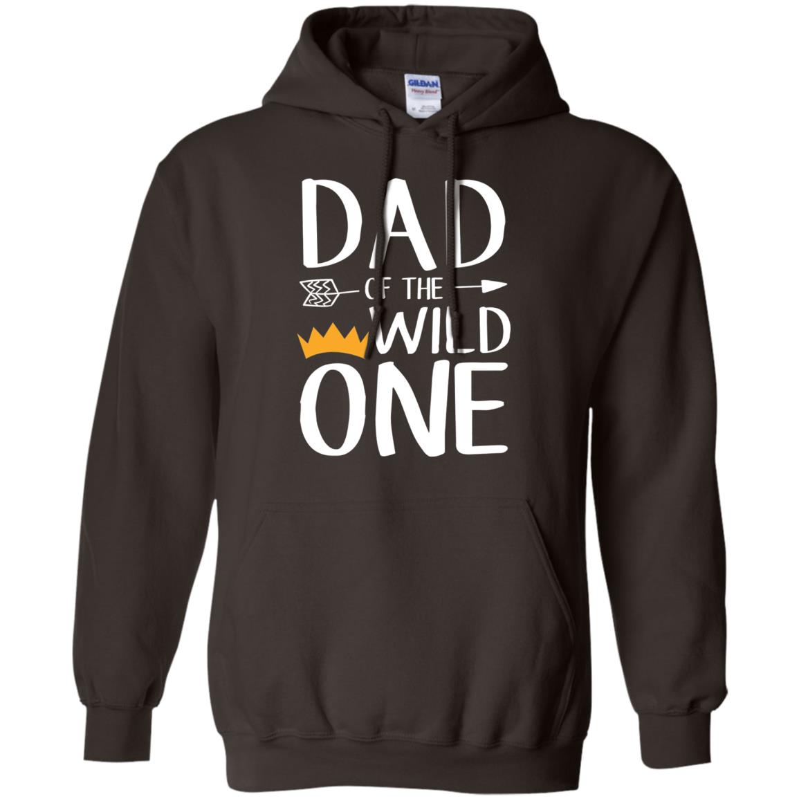 Dad Of The Wild One Thing 1st Birthday Shirt Dark Chocolate