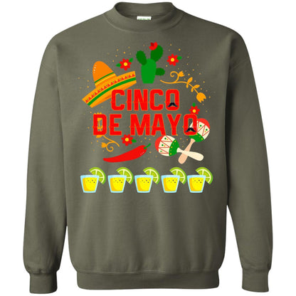 Fiesta Cinco De Mayo T-shirt Military Green