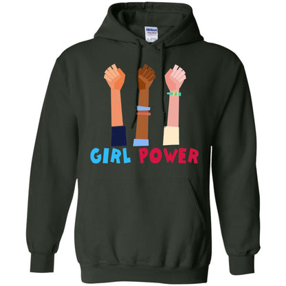 Great Feminist T-shirt Girl Power Forest Green