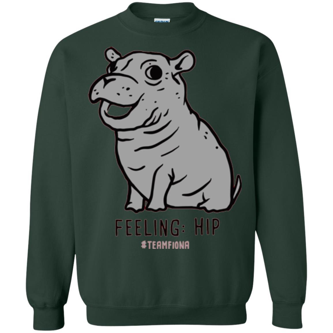 Fiona Hippo Lover T-shirt The Hippo Feeling Hip #teamfiona Forest Green