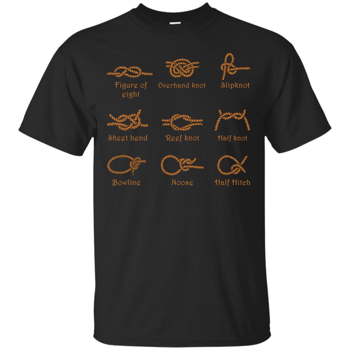 Nice-nautical Knots Types Shirt Black